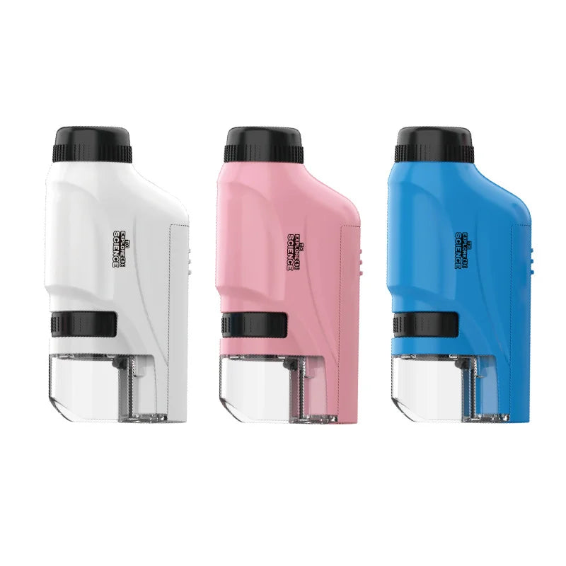 Handheld Microscope 60-120x With LED Light for Kids - Smarsty