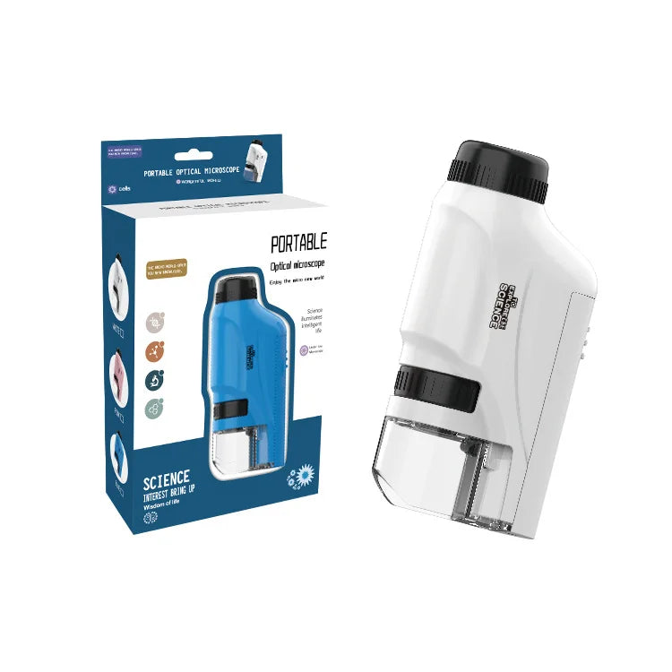 Handheld Microscope 60-120x With LED Light for Kids - Smarsty