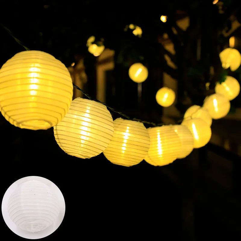 LED Solar Lantern String Lights for Outdoor Decor - Smarsty