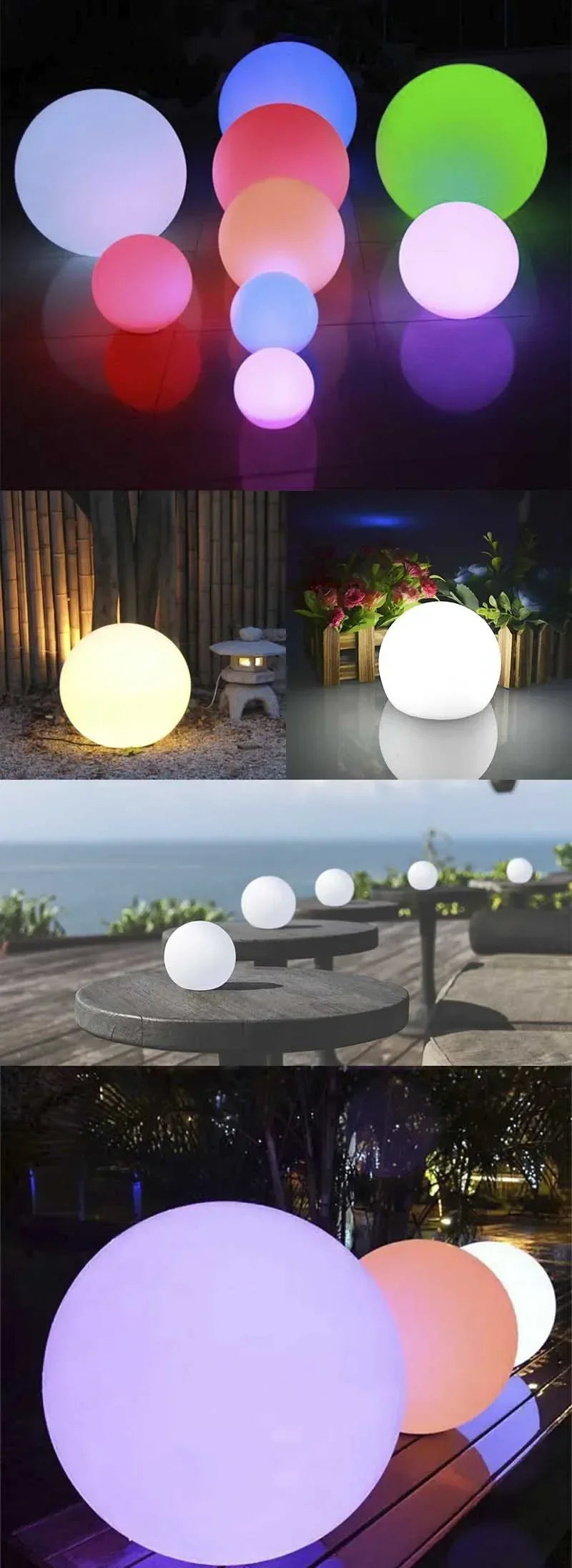 LED Ball Solar Lamp for Outdoor Garden Lighting - Smarsty