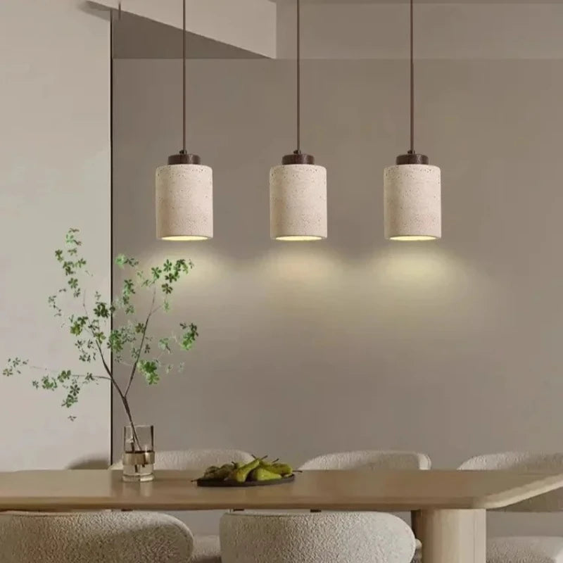 Yellow Cave Stone LED Pendant Lamp for Retro Home Lighting - Smarsty
