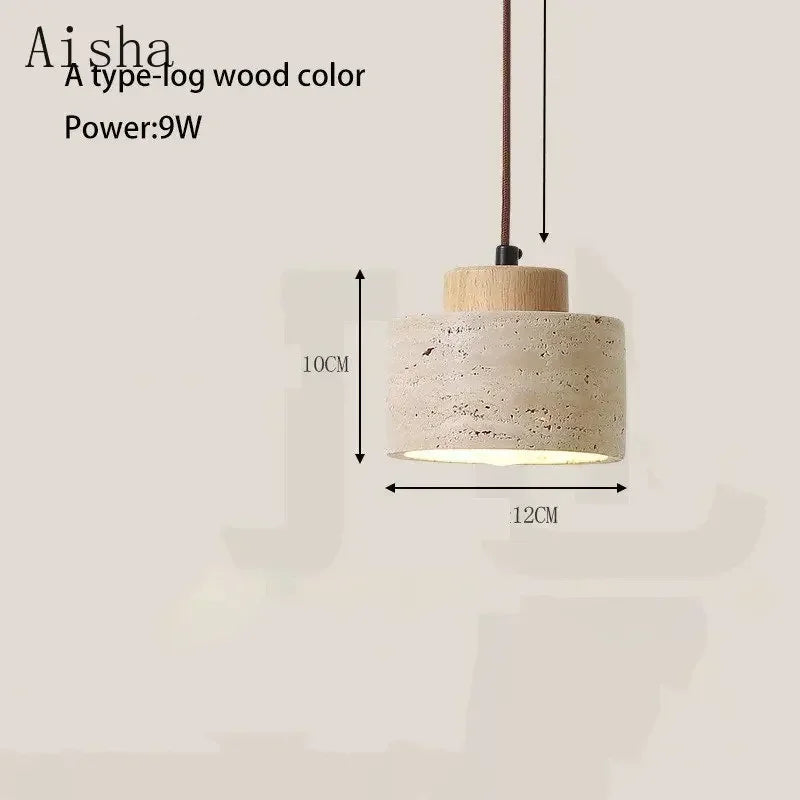 Yellow Cave Stone LED Pendant Lamp for Retro Home Lighting - Smarsty