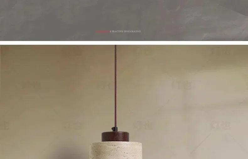 Yellow Cave Stone LED Pendant Lamp for Retro Home Lighting - Smarsty