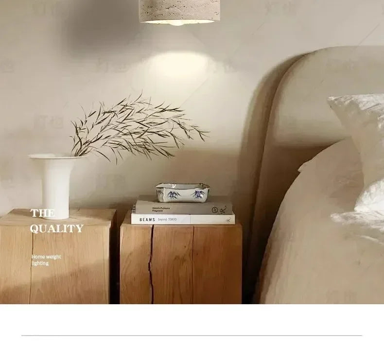 Yellow Cave Stone LED Pendant Lamp for Retro Home Lighting - Smarsty