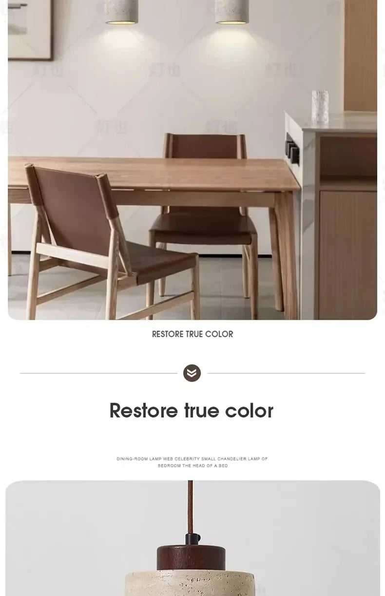 Yellow Cave Stone LED Pendant Lamp for Retro Home Lighting - Smarsty