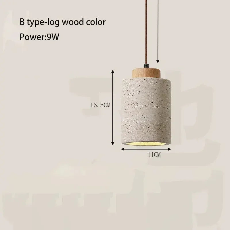 Yellow Cave Stone LED Pendant Lamp for Retro Home Lighting - Smarsty