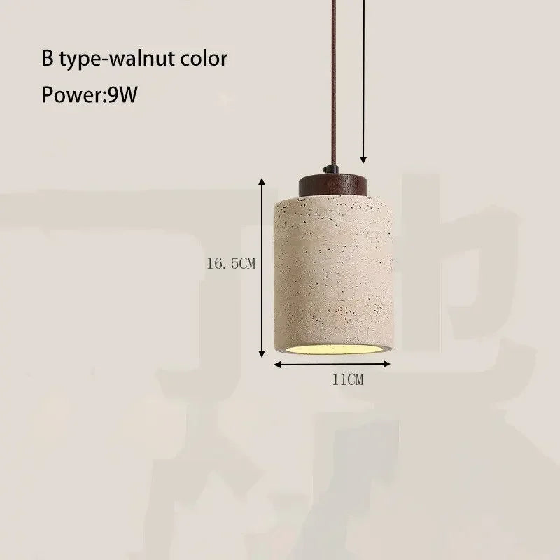Yellow Cave Stone LED Pendant Lamp for Retro Home Lighting - Smarsty