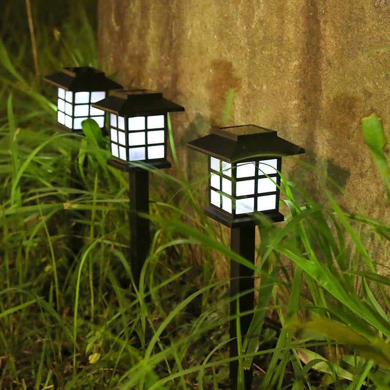 Solar Pathway Lights 2 Pack Waterproof Outdoor Garden Decor - Smarsty