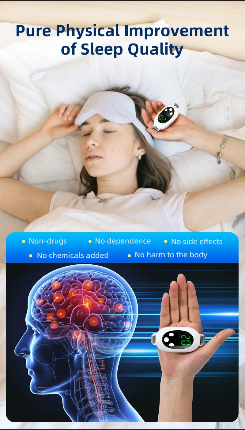 Microcurrent Sleep Aid Device for Insomnia Relief - Smarsty