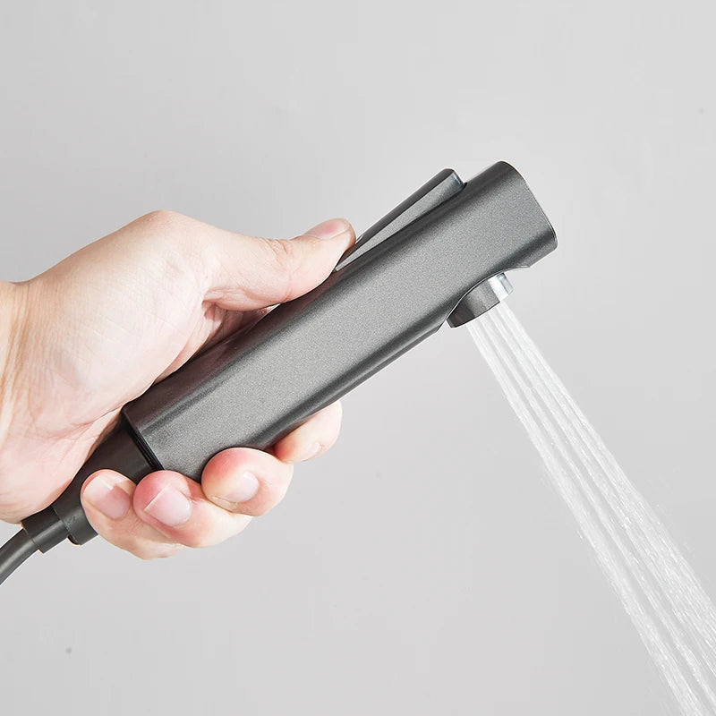 Rozin Black Smart Digital Shower Faucet Set with Rainfall Feature - Smarsty
