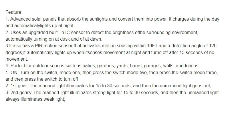 Powerful Waterproof Solar LED Street Light for Garden - Smarsty