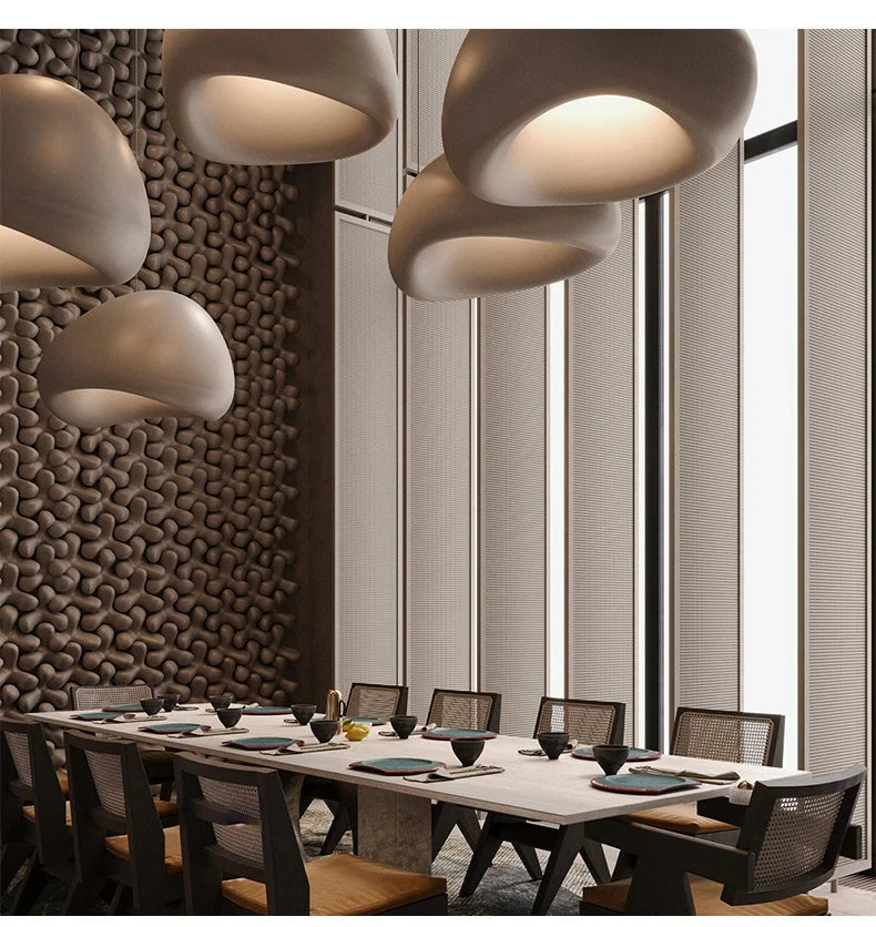 Nordic Wabi Sabi Style LED Chandelier for Elegant Home Decor - Smarsty