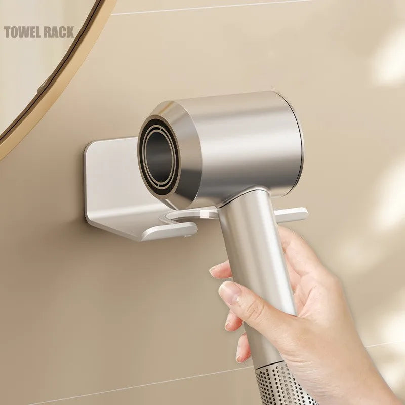 Wall-Mounted Hair Dryer Holder for Space-Saving Storage - Smarsty