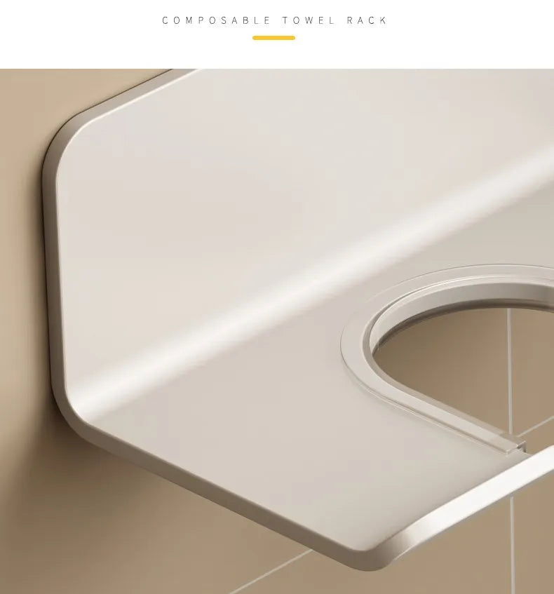 Wall-Mounted Hair Dryer Holder for Space-Saving Storage - Smarsty