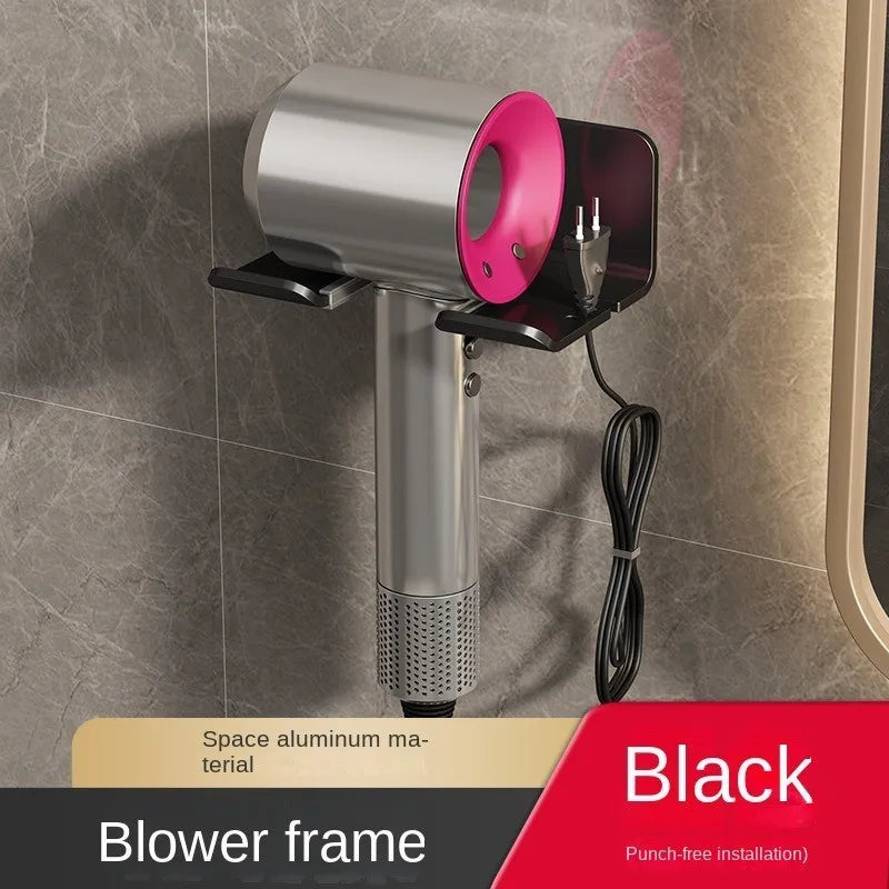 Wall-Mounted Hair Dryer Holder for Space-Saving Storage - Smarsty