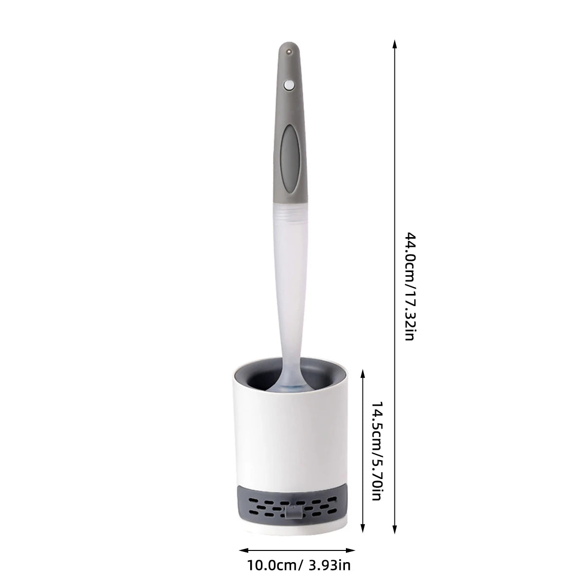 Water Spray Silicone Toilet Brush with Long Handle - Smarsty