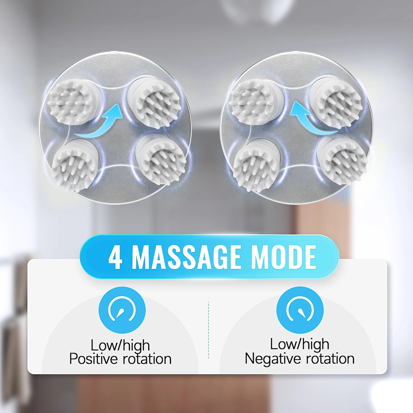 Wireless Electric Scalp Massager for Stress Relief - Smarsty