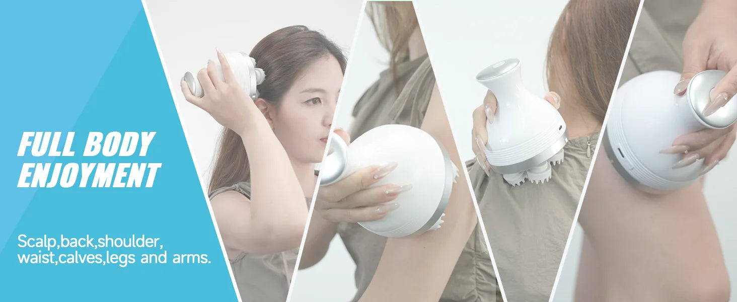 Wireless Electric Scalp Massager for Stress Relief - Smarsty