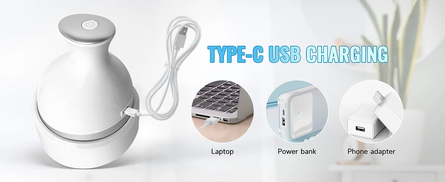 Wireless Electric Scalp Massager for Stress Relief - Smarsty