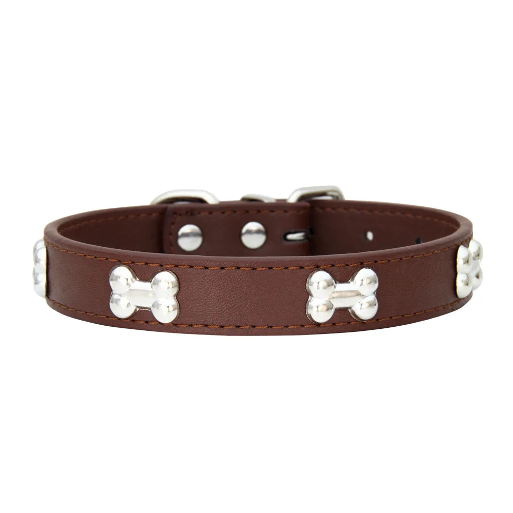 Durable Leather Dog Collars with Personalized Features - Smarsty