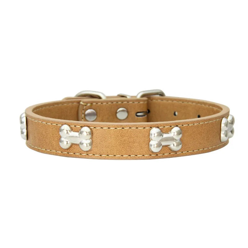 Durable Leather Dog Collars with Personalized Features - Smarsty