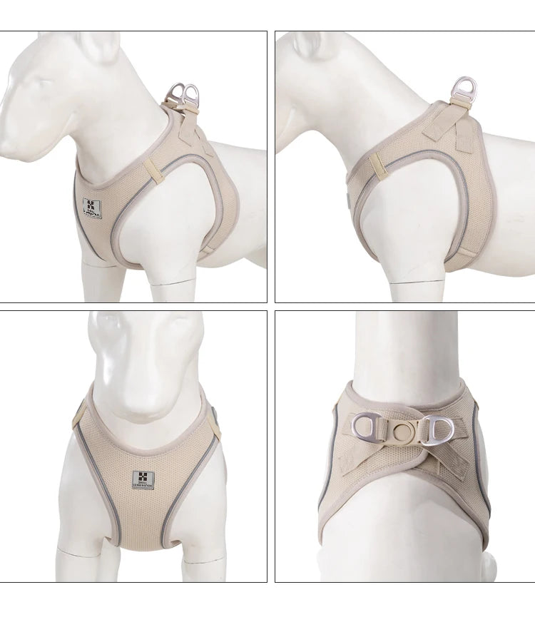 Adjustable Reflective Dog Harness Leash Set for Small Dogs - Smarsty