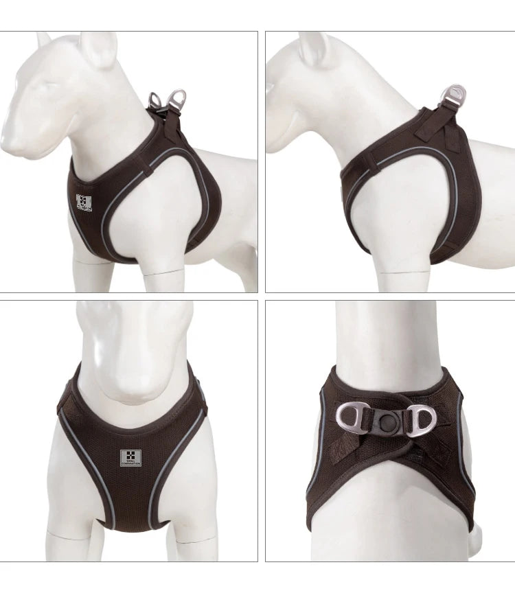 Adjustable Reflective Dog Harness Leash Set for Small Dogs - Smarsty