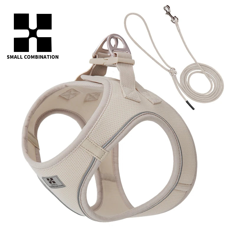 Adjustable Reflective Dog Harness Leash Set for Small Dogs - Smarsty