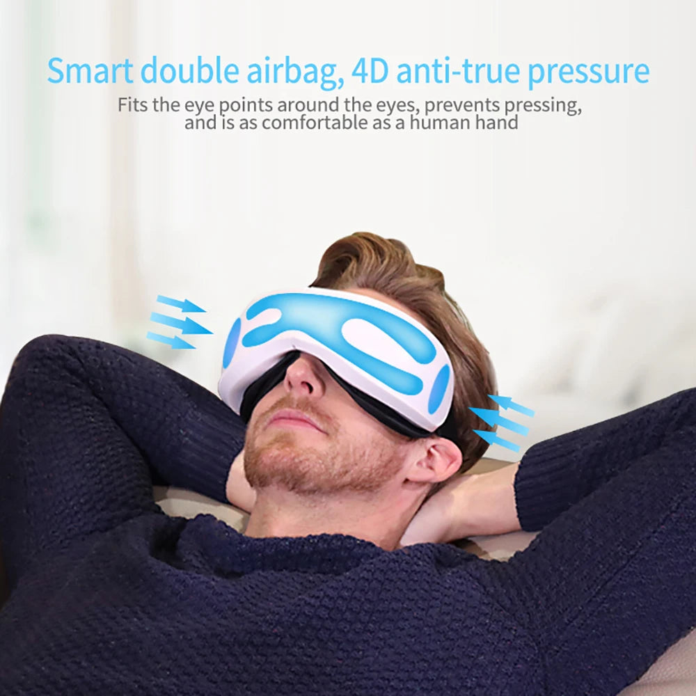 6D Smart Eye Massager with Bluetooth Music Relaxation - Smarsty