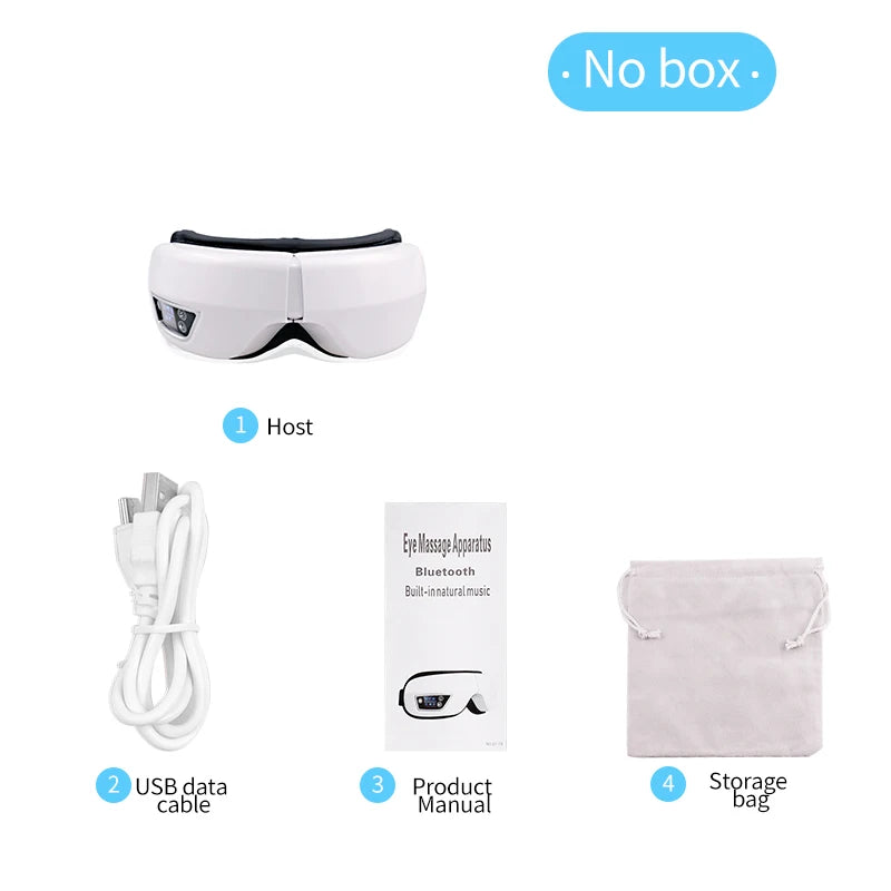 6D Smart Eye Massager with Bluetooth Music Relaxation - Smarsty