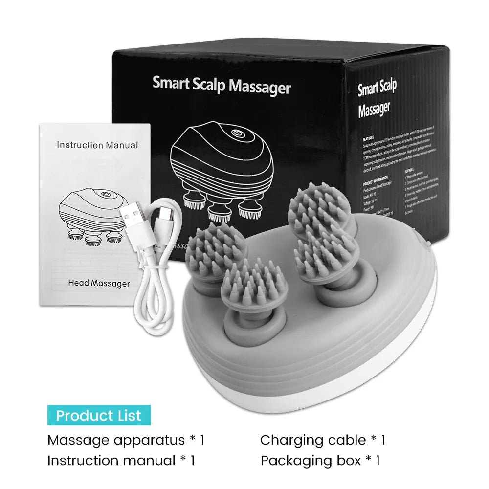 Electric Head Scalp Massager for Deep Relaxation - Smarsty