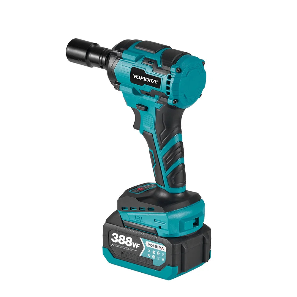 YOFIDRA 1/2 Inch Brushless Electric Impact Wrench Cordless Efficiency - Smarsty