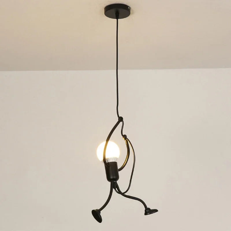 Vintage Iron Chandelier LED Ceiling Lamp for Kids Room - Smarsty