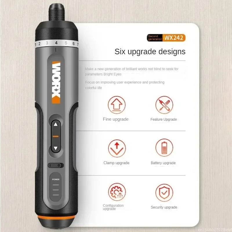 Worx 4V Cordless Electric Screwdriver Set for Home Repairs - Smarsty