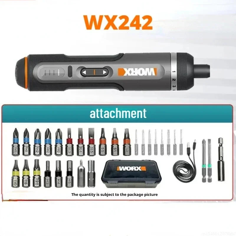 Worx 4V Cordless Electric Screwdriver Set for Home Repairs - Smarsty
