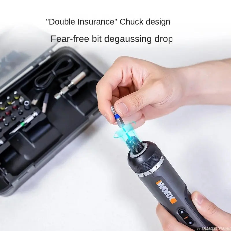 Worx 4V Mini Cordless Screwdriver Set with USB Rechargeable Feature - Smarsty