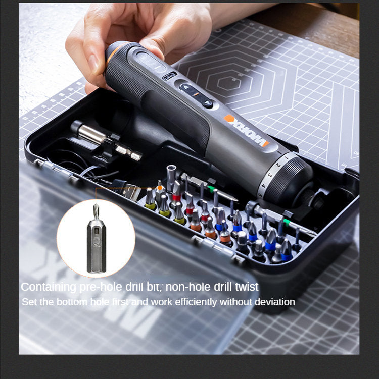 Worx 4V Smart Cordless Screwdriver Set with 30 Bits - Smarsty