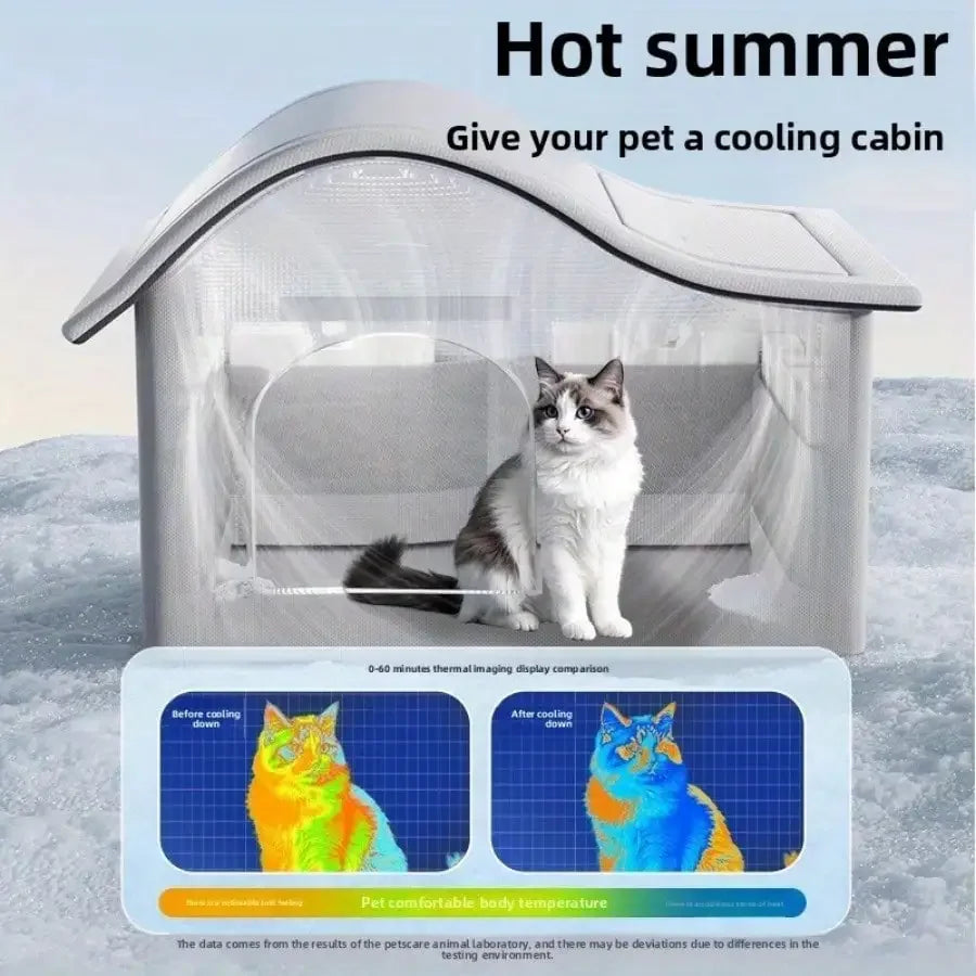 Summer Cooling Cat and Dog Ice House Bed - Smarsty