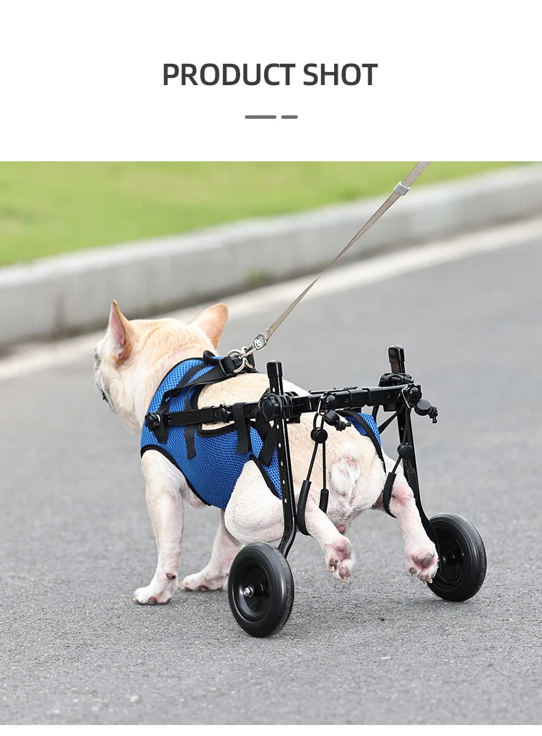 Adjustable Dog Wheelchair Cart for Enhanced Mobility - Smarsty