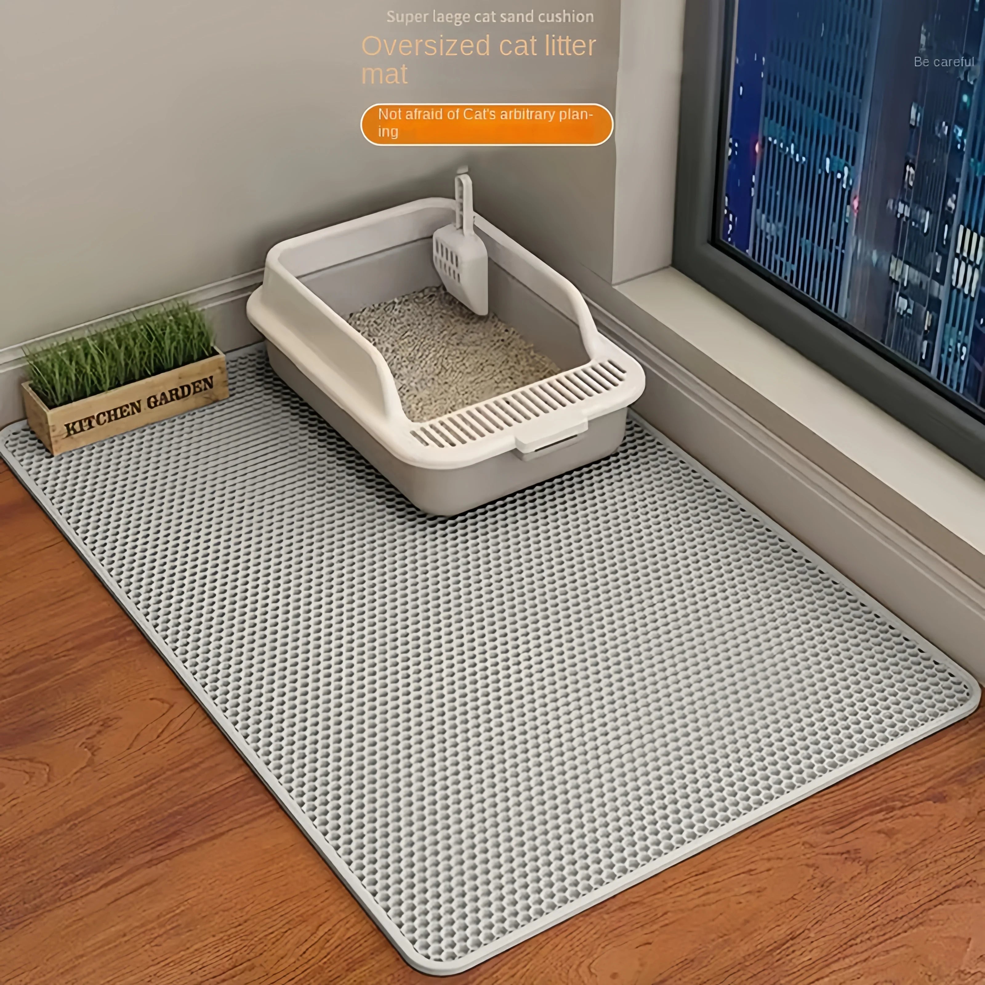 Waterproof Cat Litter Mat with Non Slip Design - Smarsty