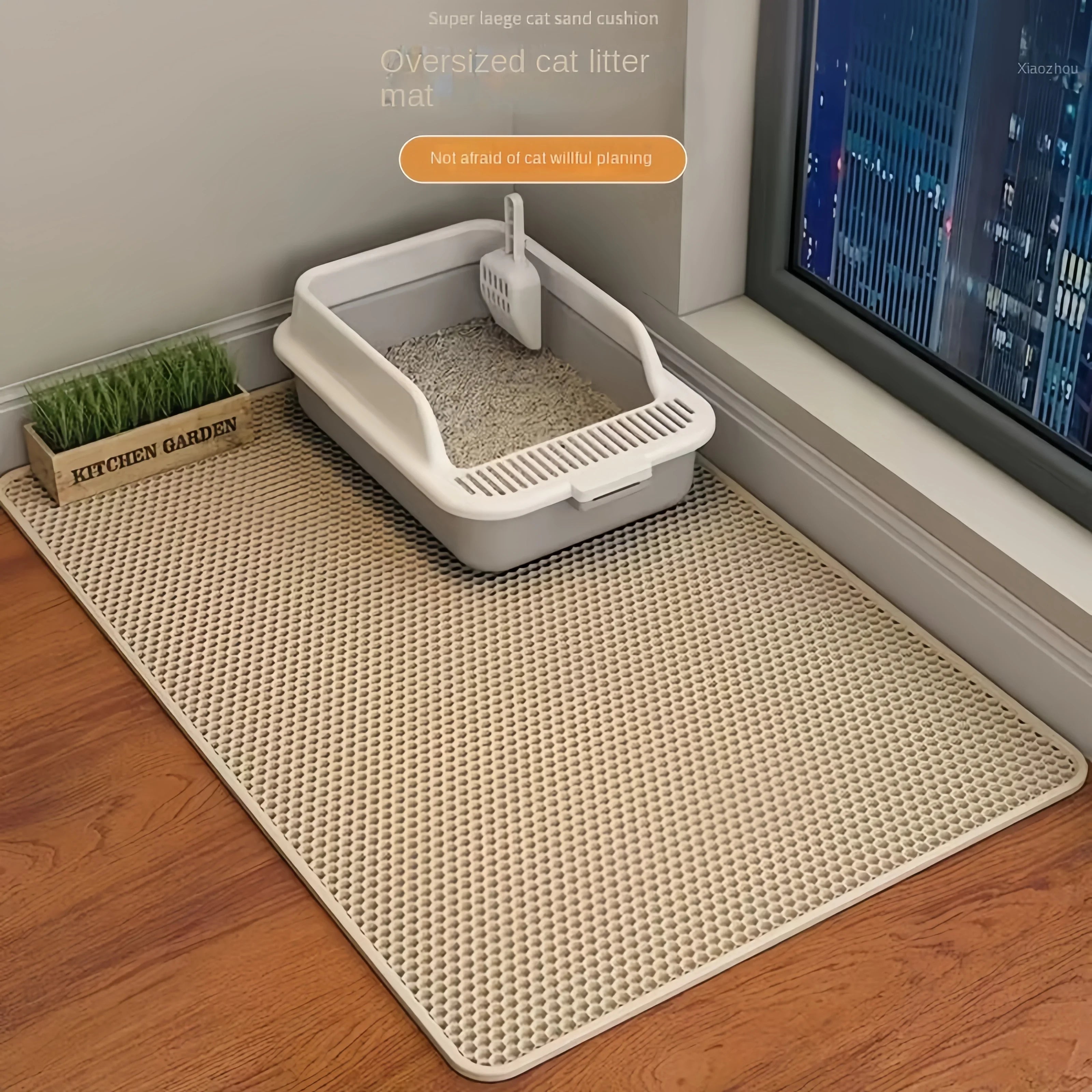 Waterproof Cat Litter Mat with Non Slip Design - Smarsty