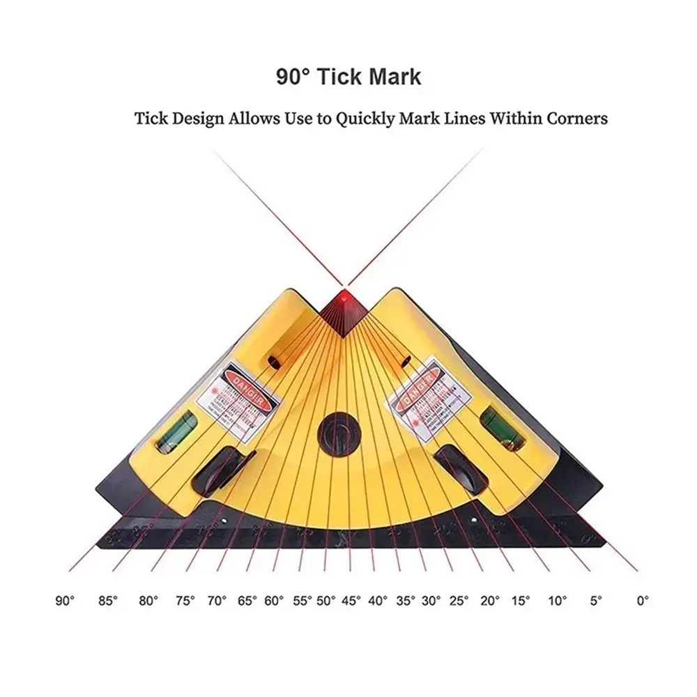 90 Degree Infrared Laser Level for Accurate Measurement - Smarsty