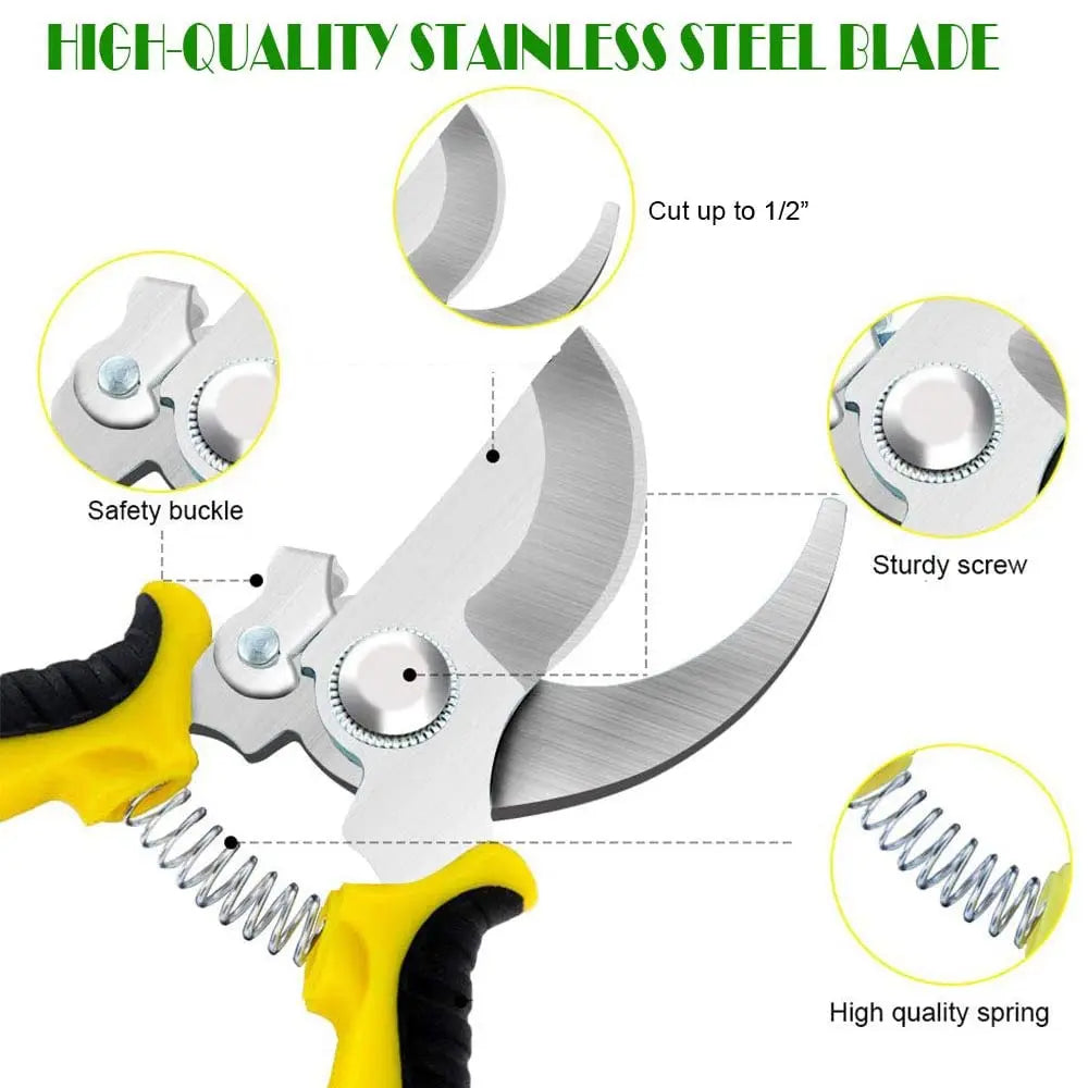 Professional Bypass Pruning Shears for Effortless Cutting - Smarsty
