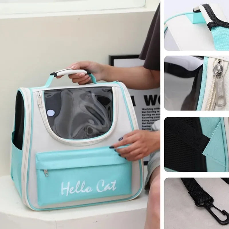 Windproof Cat Carrier Backpack for Travel and Comfort - Smarsty
