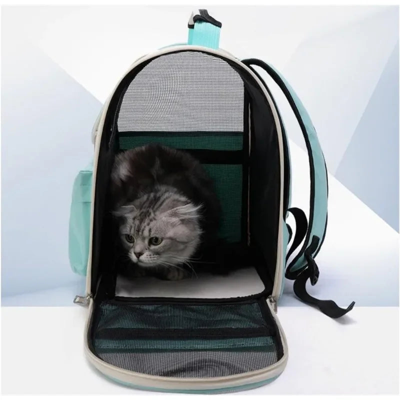 Windproof Cat Carrier Backpack for Travel and Comfort - Smarsty