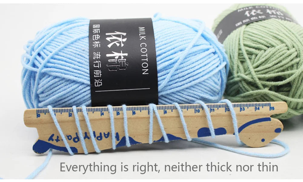 Soft Wool Milk Cotton Yarn for Knitting and Crochet - Smarsty