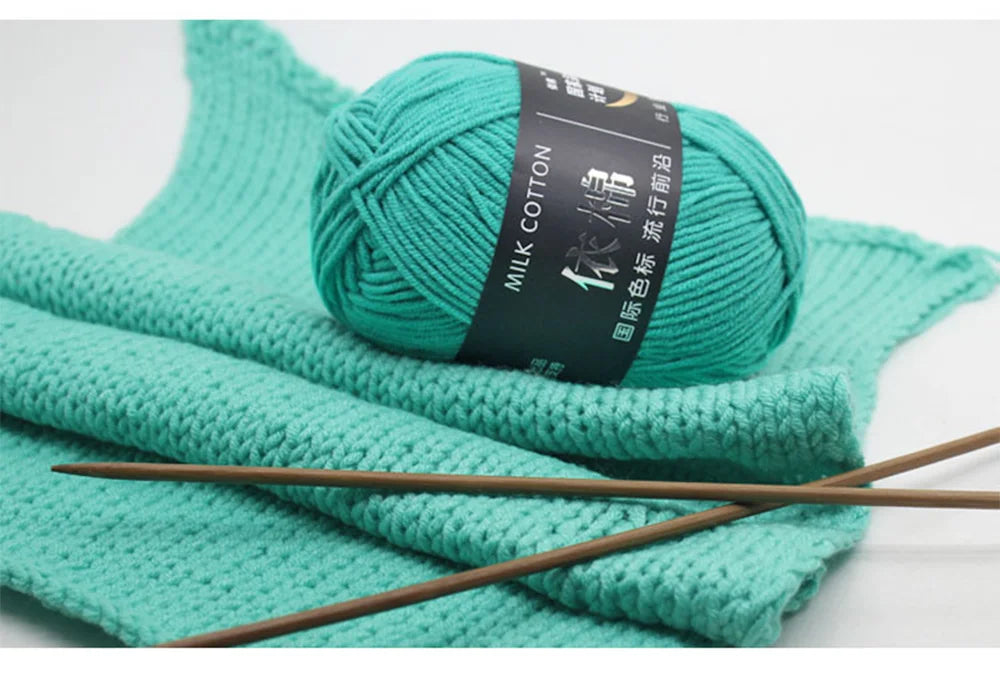 Soft Wool Milk Cotton Yarn for Knitting and Crochet - Smarsty
