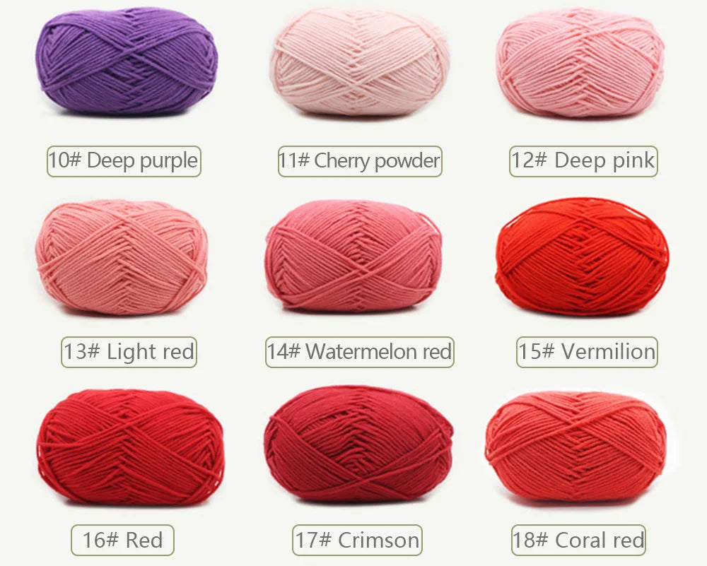 Soft Wool Milk Cotton Yarn for Knitting and Crochet - Smarsty