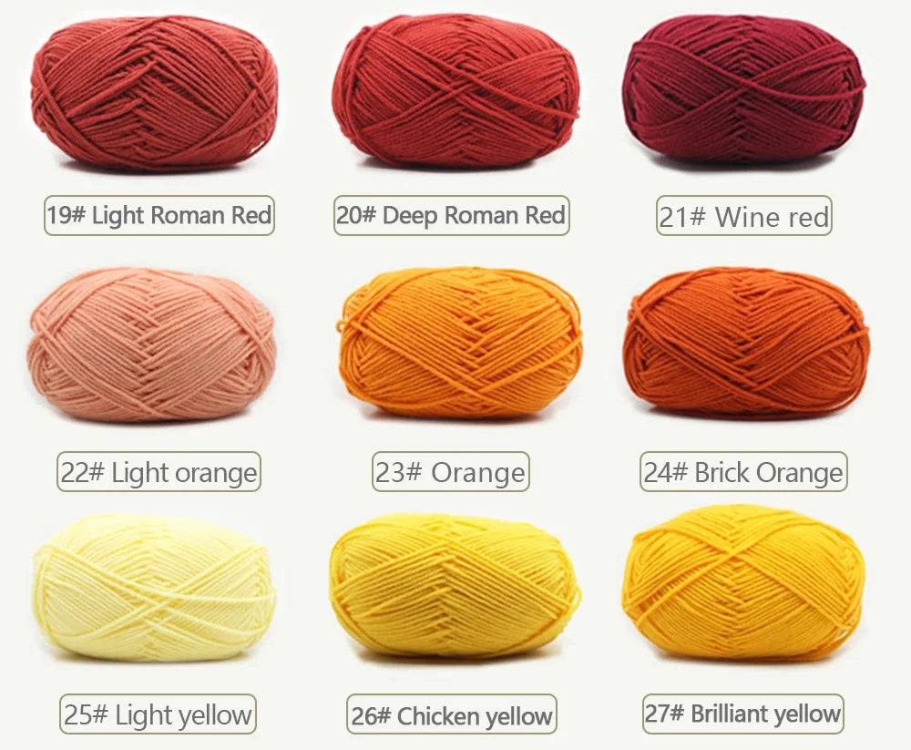 Soft Wool Milk Cotton Yarn for Knitting and Crochet - Smarsty