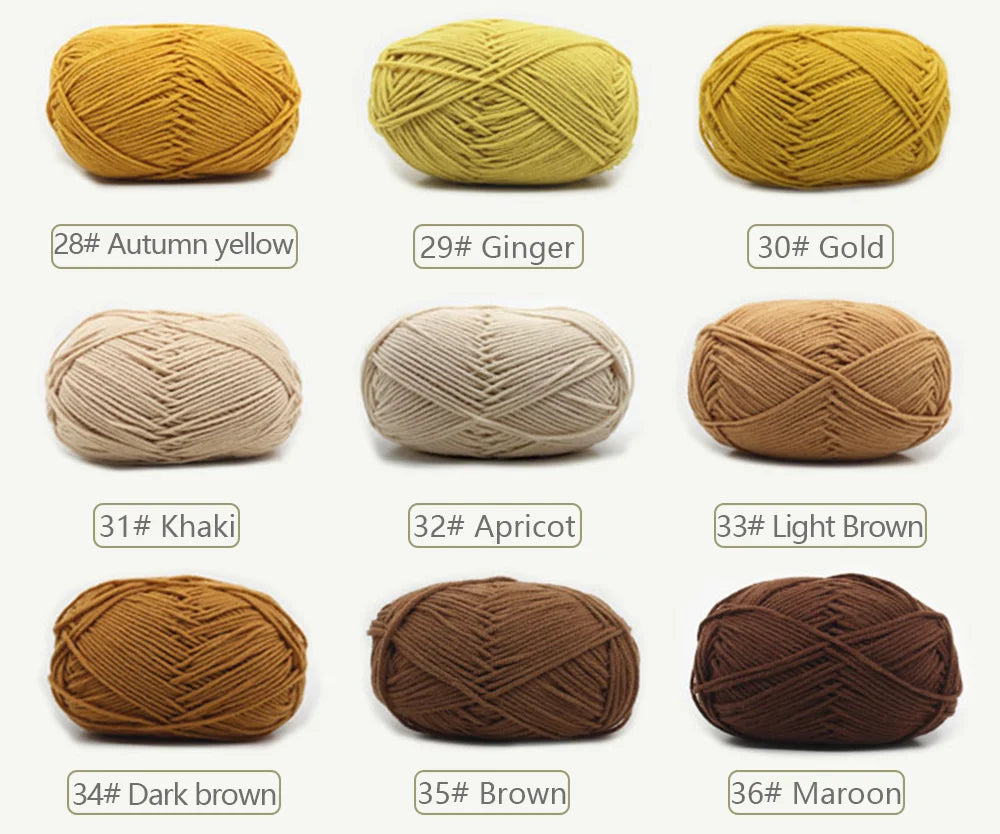 Soft Wool Milk Cotton Yarn for Knitting and Crochet - Smarsty